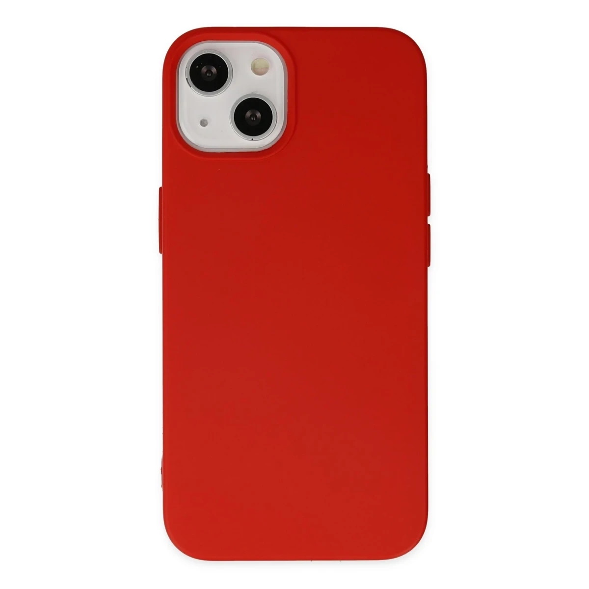 Newface Apple iPhone 15 Pro Kılıf Nano içi Kadife Silikon - Kırmızı