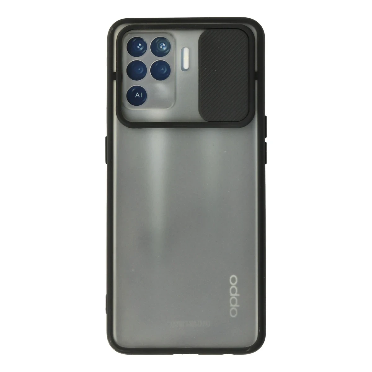 Newface Oppo Reno 5 Lite Kılıf Palm Buzlu Kamera Sürgülü Silikon - Siyah — görsel 4