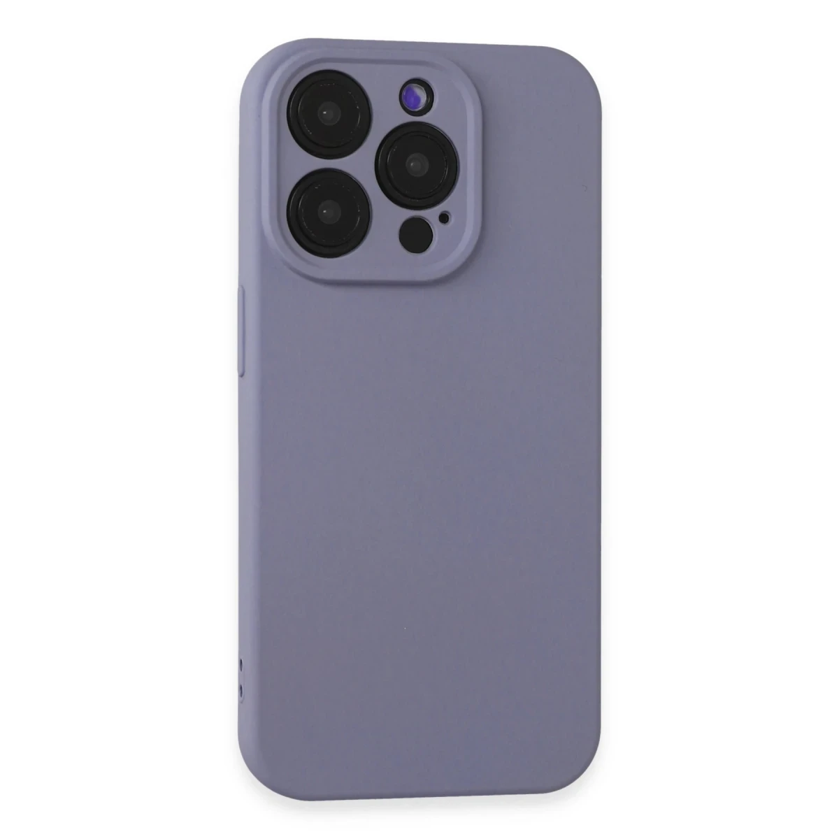 Newface Apple iPhone 15 Pro Kılıf Nano içi Kadife Silikon - Lila