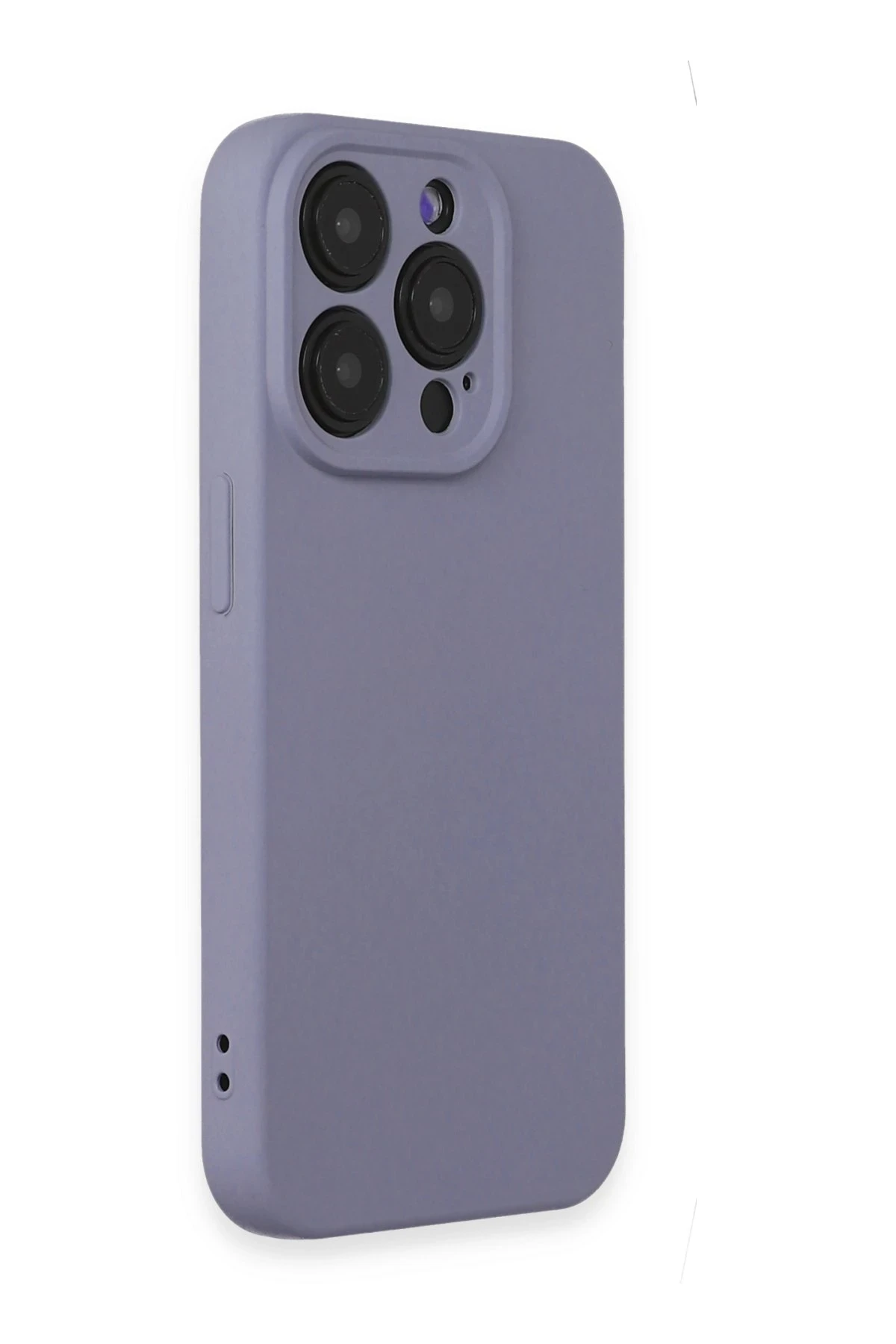 Newface iPhone 15 Pro Kılıf Nano içi Kadife Silikon - Lila