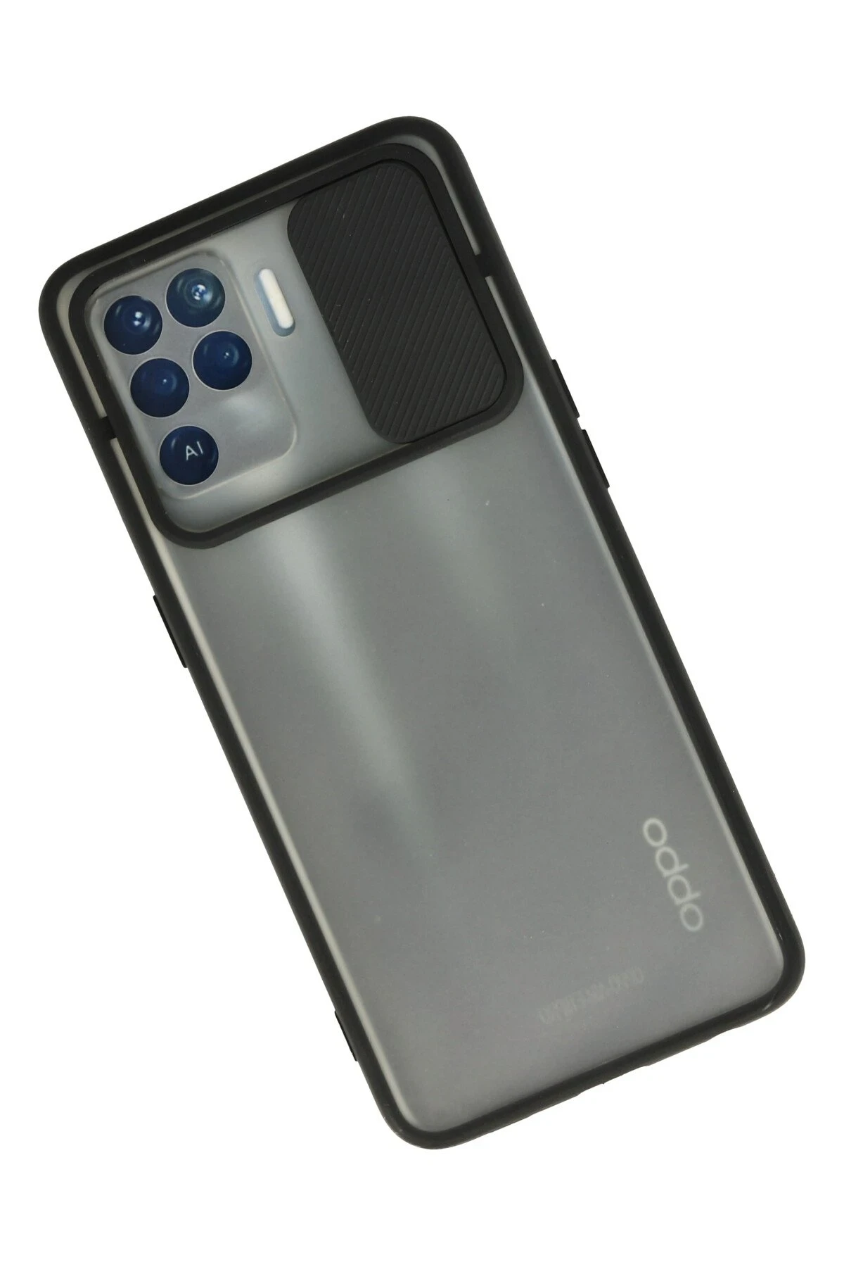 Newface Oppo Reno 5 Lite Kılıf Palm Buzlu Kamera Sürgülü Silikon - Siyah — görsel 2