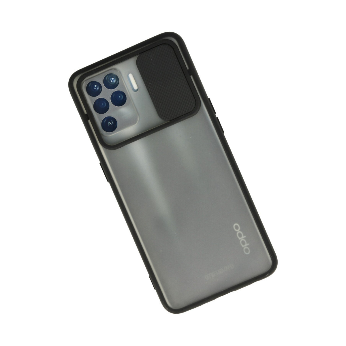 Newface Oppo Reno 5 Lite Kılıf Palm Buzlu Kamera Sürgülü Silikon - Siyah — görsel 8
