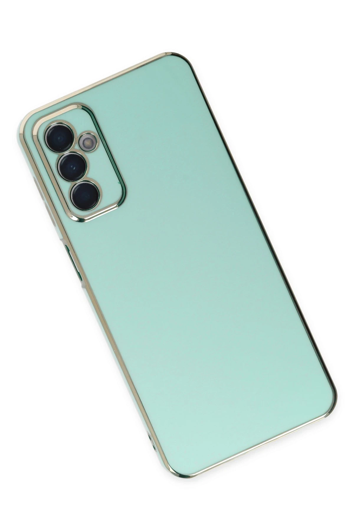 Newface Samsung Galaxy A04S Kılıf Volet Silikon - Açık Yeşil