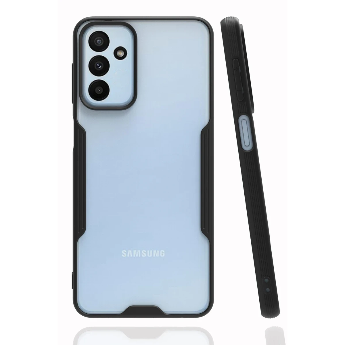 Newface Samsung Galaxy A04S Kılıf Platin Silikon - Siyah — görsel 2