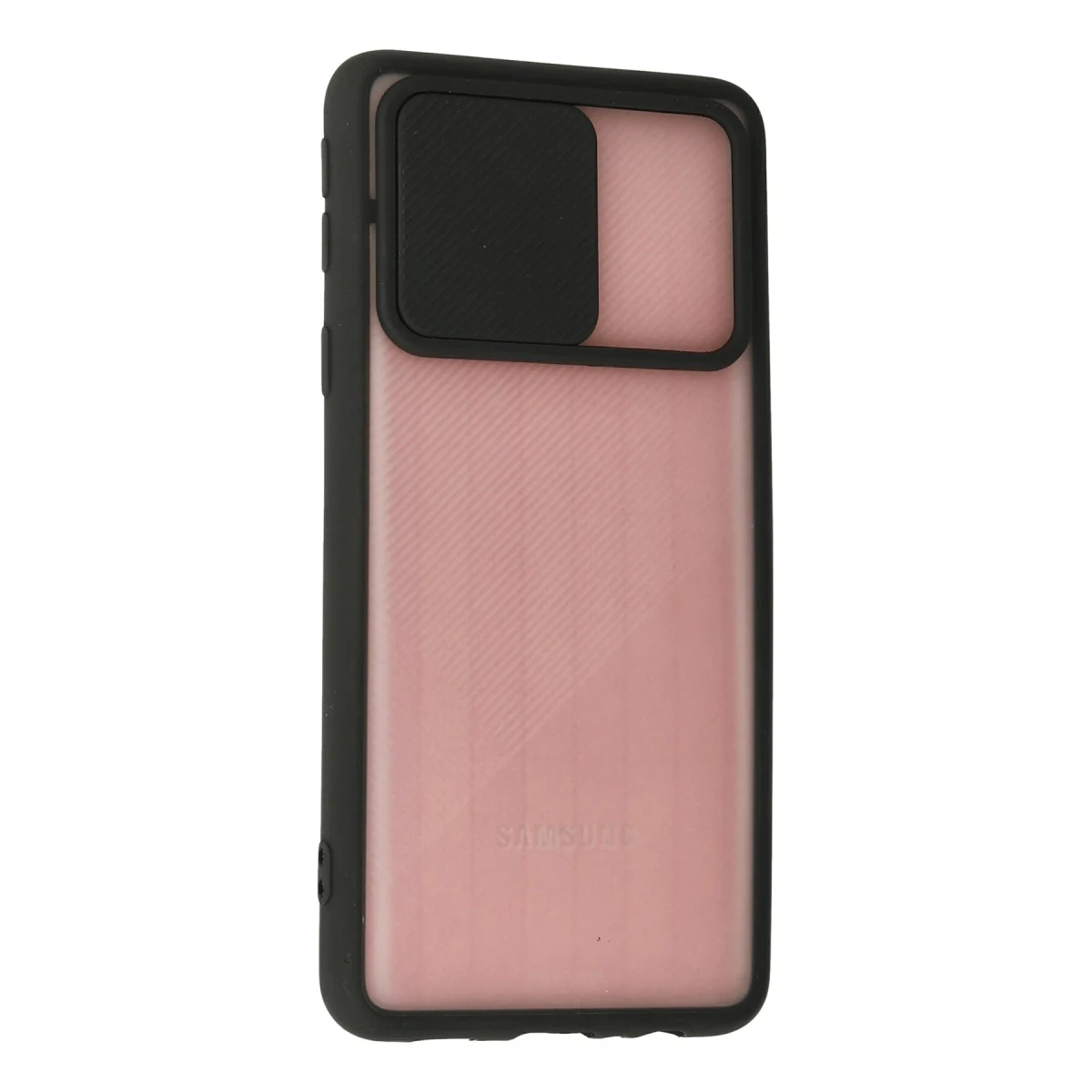 Newface Samsung Galaxy A01 Core Kılıf Palm Buzlu Kamera Sürgülü Silikon - Siyah — görsel 6
