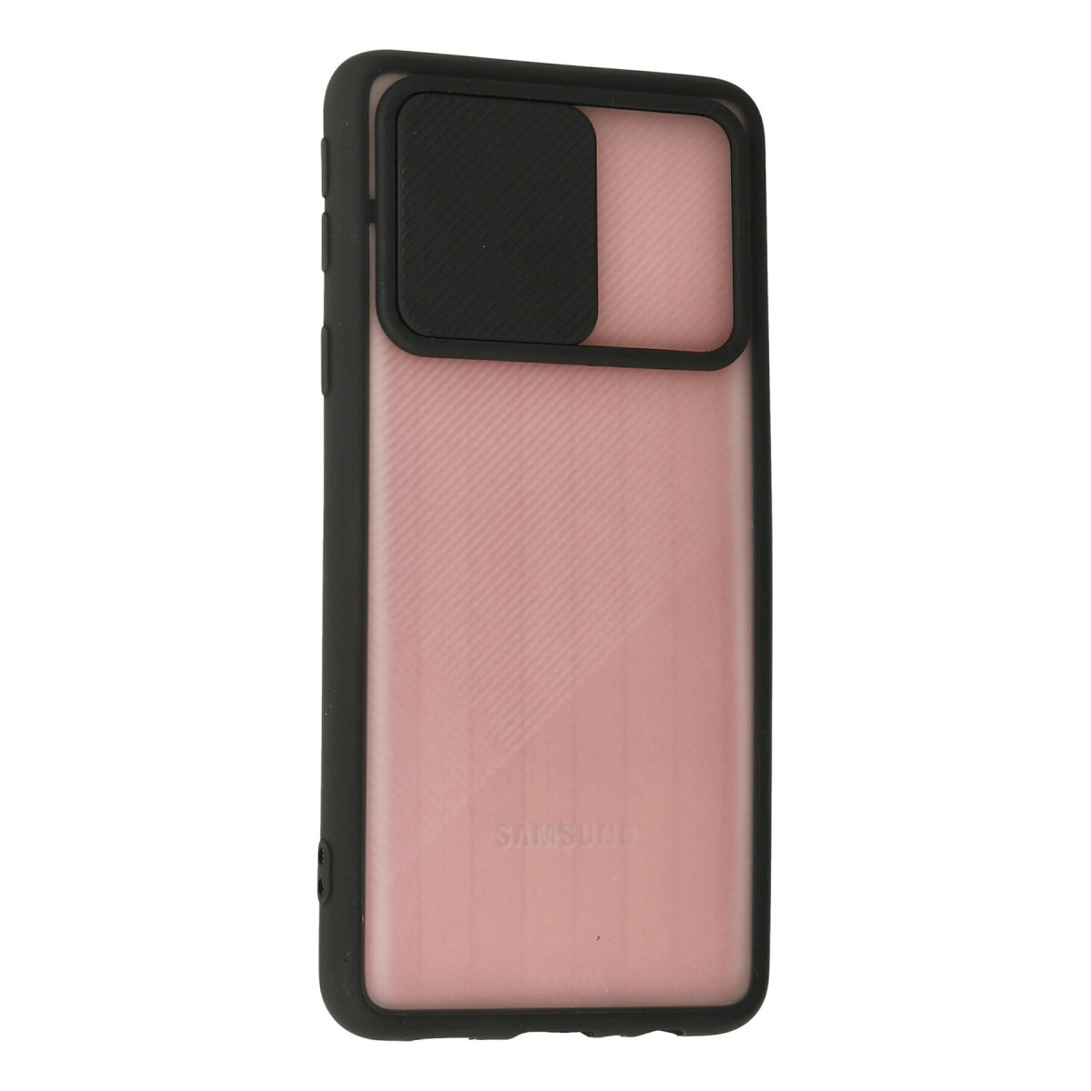 Newface Samsung Galaxy A01 Core Kılıf Palm Buzlu Kamera Sürgülü Silikon - Siyah — görsel 9