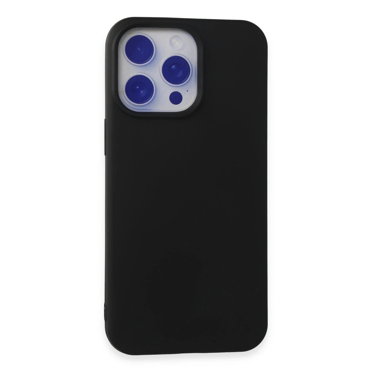 Newface Apple iPhone 15 Pro Max Kılıf Nano içi Kadife Silikon - Siyah — görsel 5