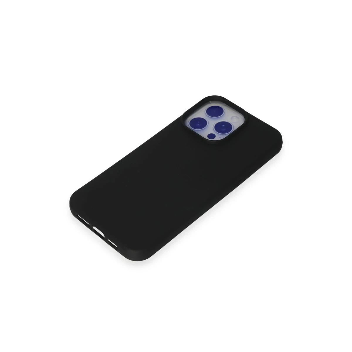 Newface Apple iPhone 15 Pro Max Kılıf Nano içi Kadife Silikon - Siyah — görsel 8