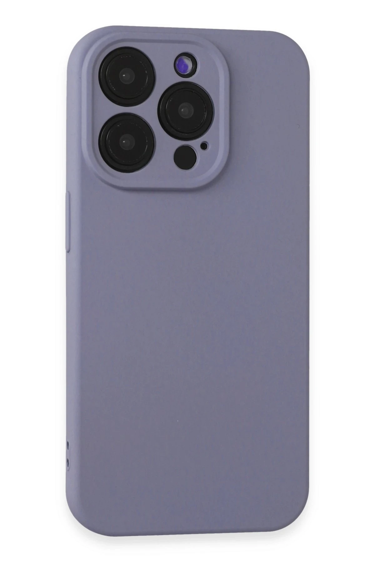 Newface iPhone 15 Pro Max Kılıf Nano içi Kadife Silikon - Lila