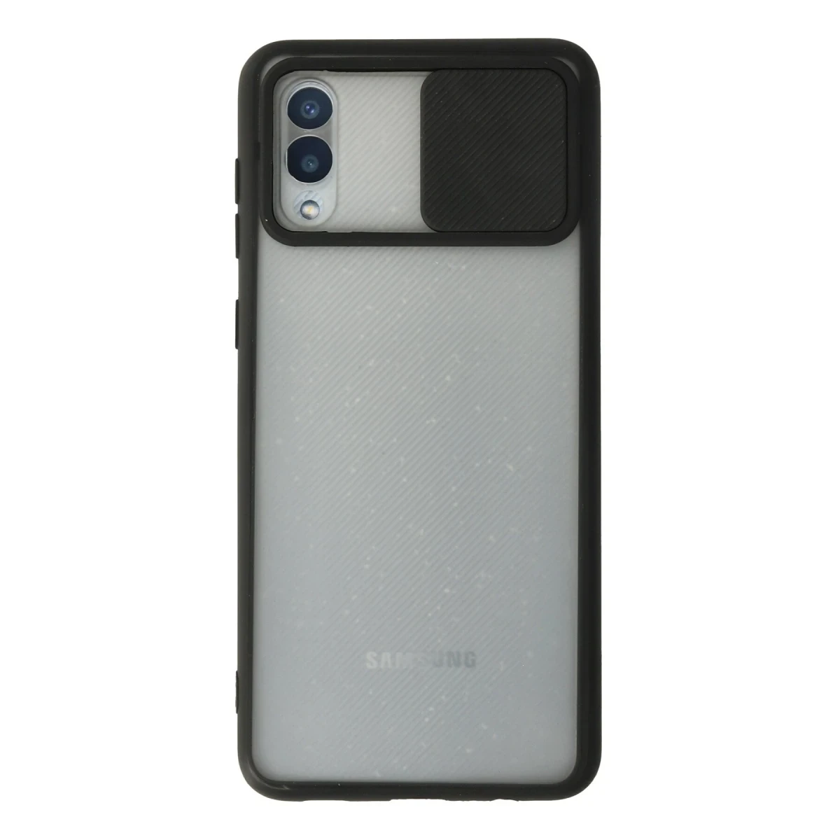 Newface Samsung Galaxy A02 Kılıf Palm Buzlu Kamera Sürgülü Silikon - Siyah — görsel 4