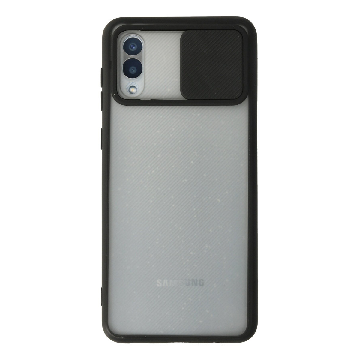 Newface Samsung Galaxy A02 Kılıf Palm Buzlu Kamera Sürgülü Silikon - Siyah — görsel 7