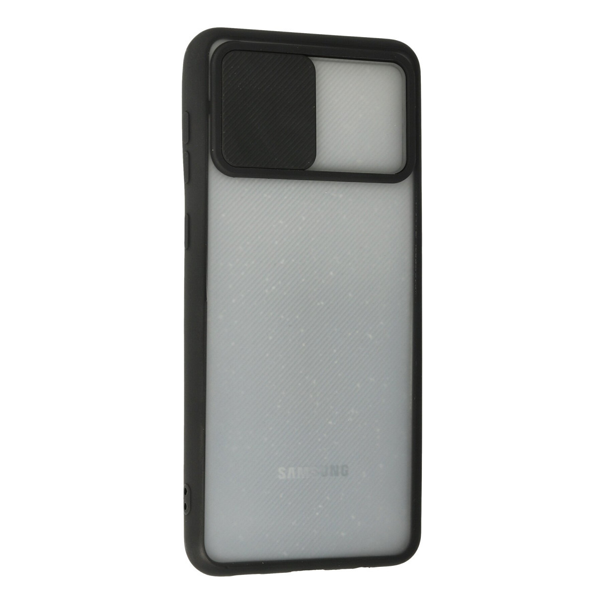 Newface Samsung Galaxy A02 Kılıf Palm Buzlu Kamera Sürgülü Silikon - Siyah — görsel 9