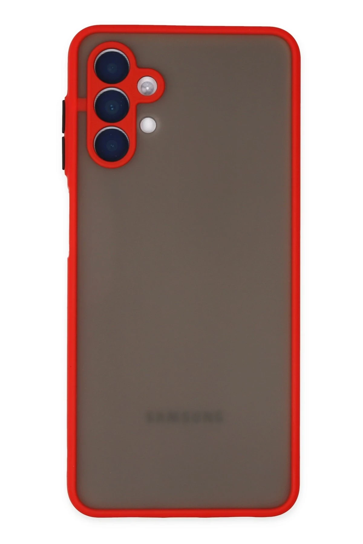 Newface Samsung Galaxy A04S Kılıf Montreal Silikon Kapak - Kırmızı