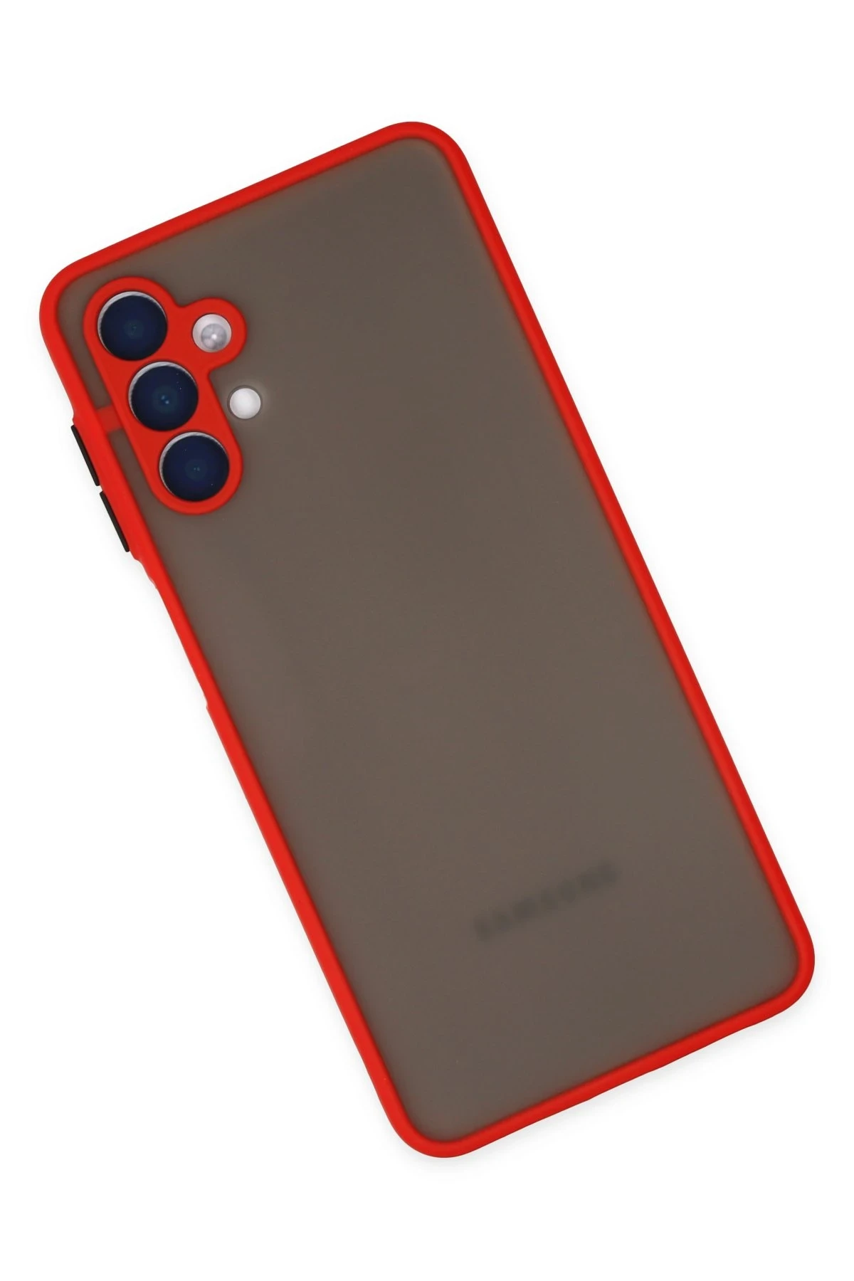 Newface Samsung Galaxy A04S Kılıf Montreal Silikon Kapak - Kırmızı