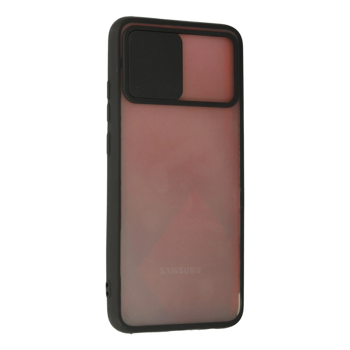 Newface Samsung Galaxy A02S Kılıf Palm Buzlu Kamera Sürgülü Silikon - Siyah — görsel 6