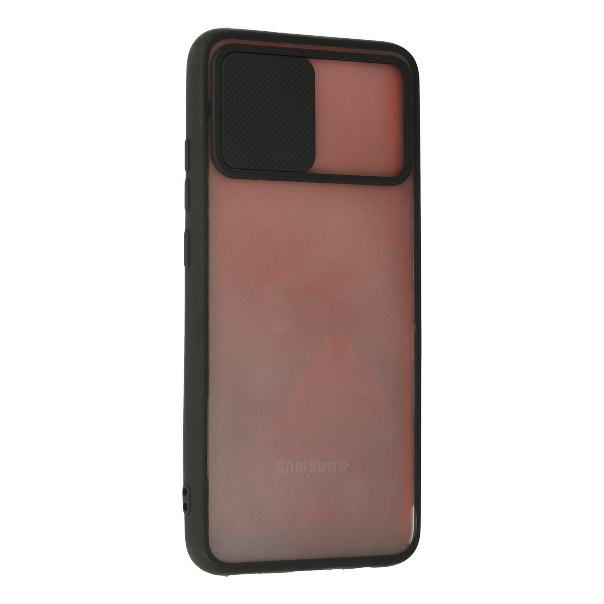 Newface Samsung Galaxy A02S Kılıf Palm Buzlu Kamera Sürgülü Silikon - Siyah — görsel 9