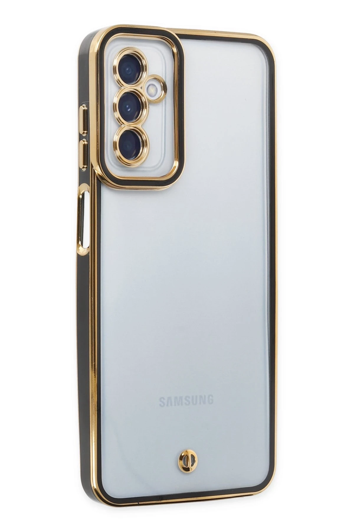 Newface Samsung Galaxy A04S Kılıf Liva Lens Silikon - Siyah