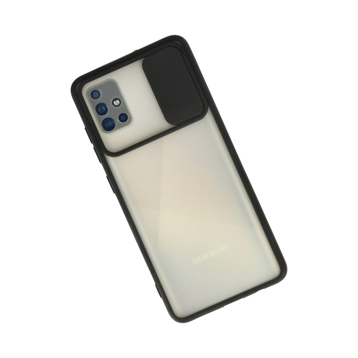 Newface Samsung Galaxy A51 Kılıf Palm Buzlu Kamera Sürgülü Silikon - Siyah — görsel 8