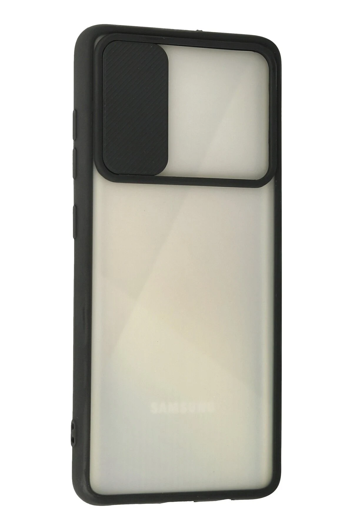 Newface Samsung Galaxy A51 Kılıf Palm Buzlu Kamera Sürgülü Silikon - Siyah — görsel 3