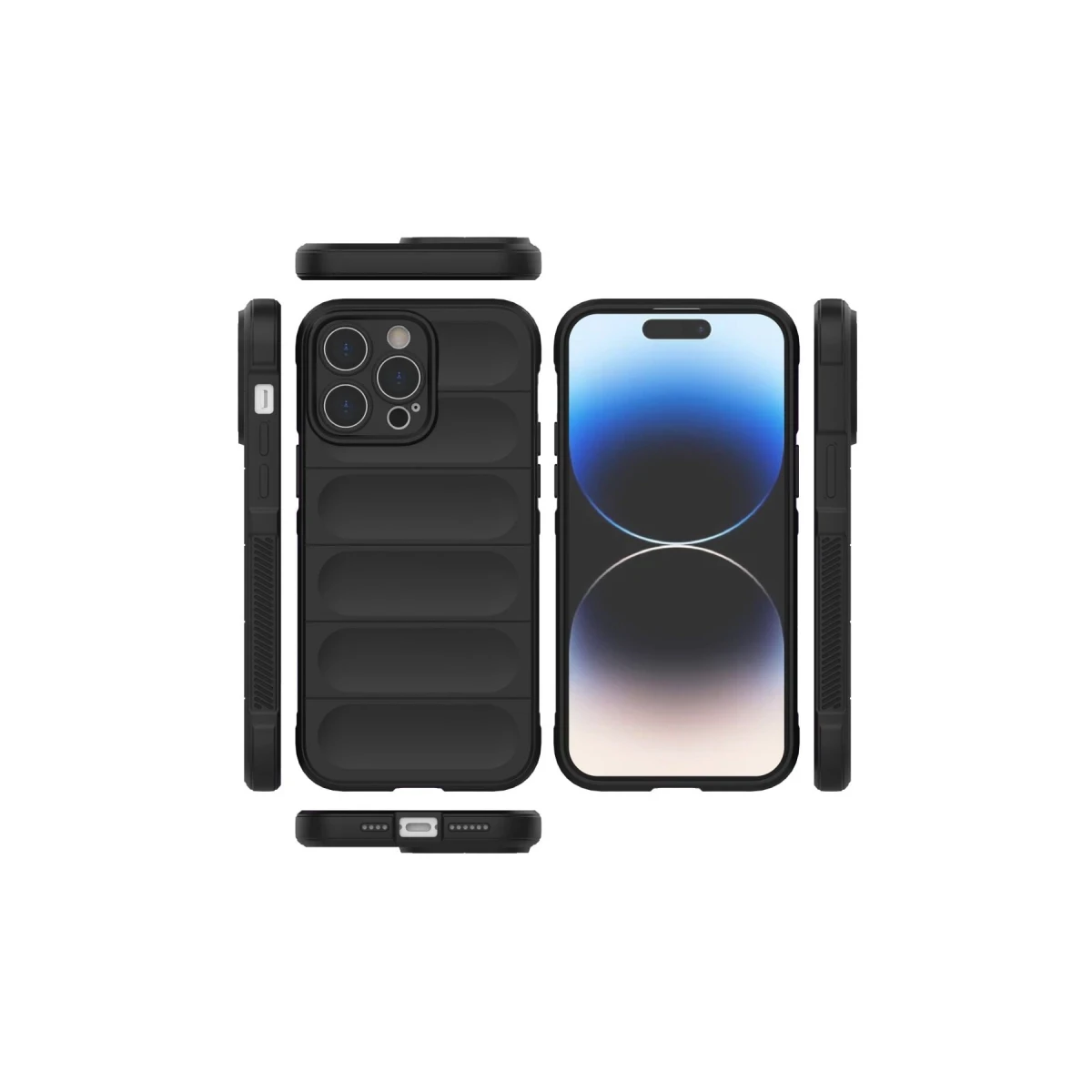 Newface Apple iPhone 15 Pro Max Kılıf Optimum Silikon - Siyah — görsel 7