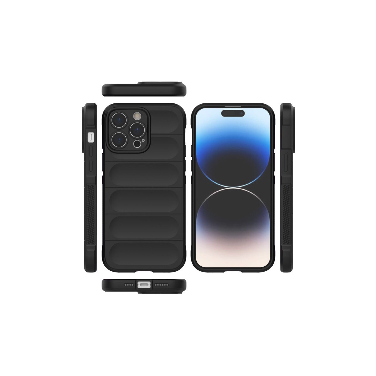 Newface Apple iPhone 15 Pro Max Kılıf Optimum Silikon - Siyah — görsel 11