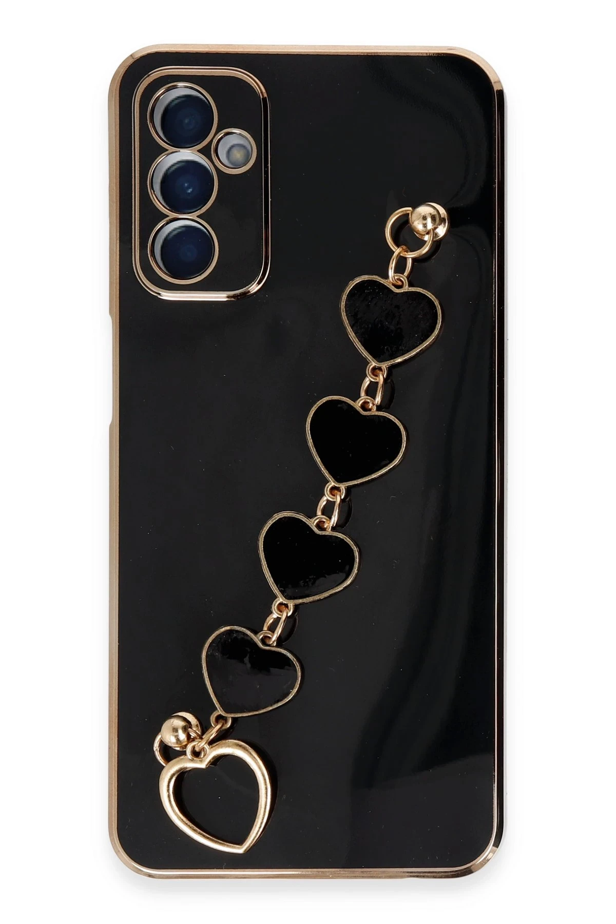 Newface Samsung Galaxy A04S Kılıf Esila Silikon - Siyah