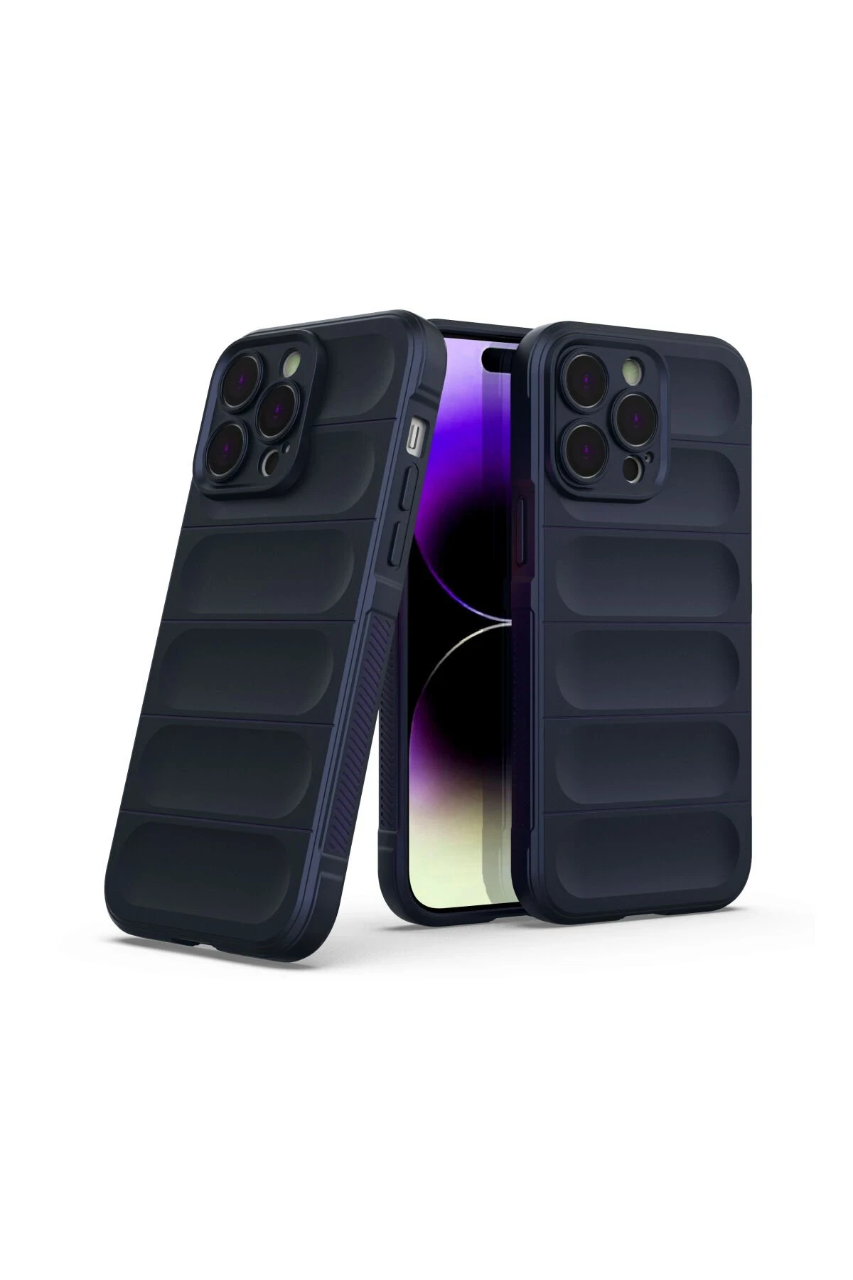 Newface iPhone 15 Pro Max Kılıf Optimum Silikon - Lacivert