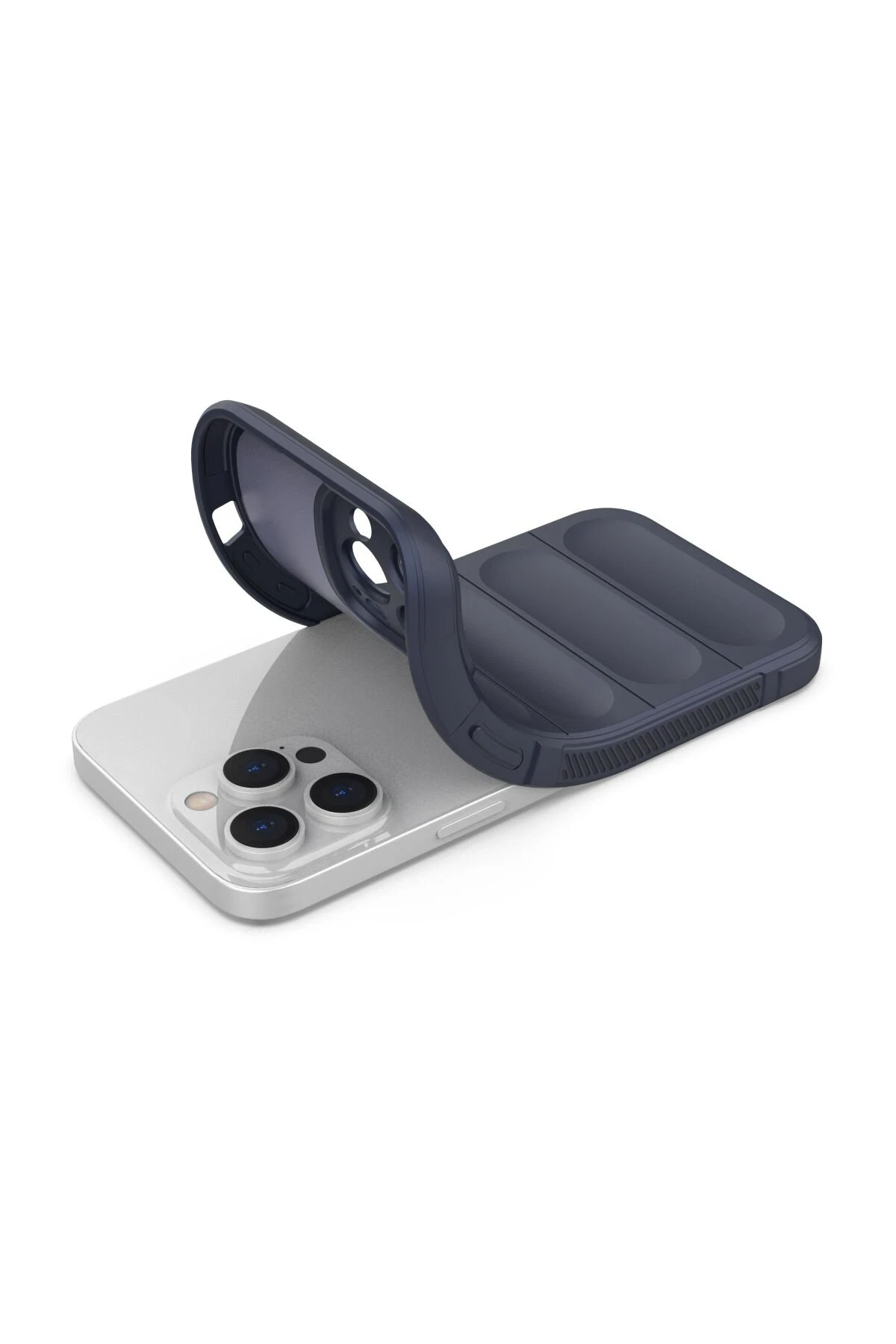 Newface iPhone 15 Pro Max Kılıf Optimum Silikon - Lacivert