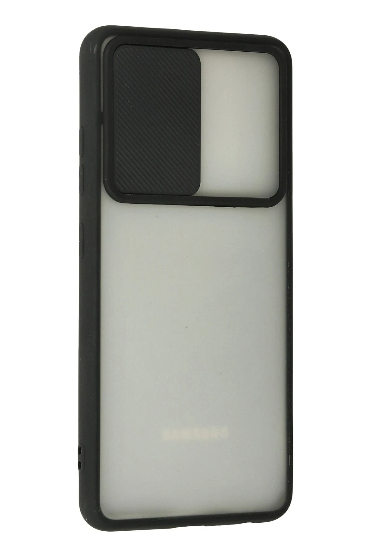 Newface Samsung Galaxy A52 Kılıf Palm Buzlu Kamera Sürgülü Silikon - Siyah — görsel 3