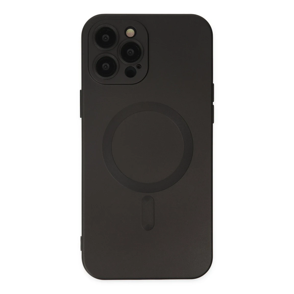 Newface Apple iPhone 12 Pro Max Kılıf Moshi Lens Magneticsafe Silikon - Siyah — görsel 6