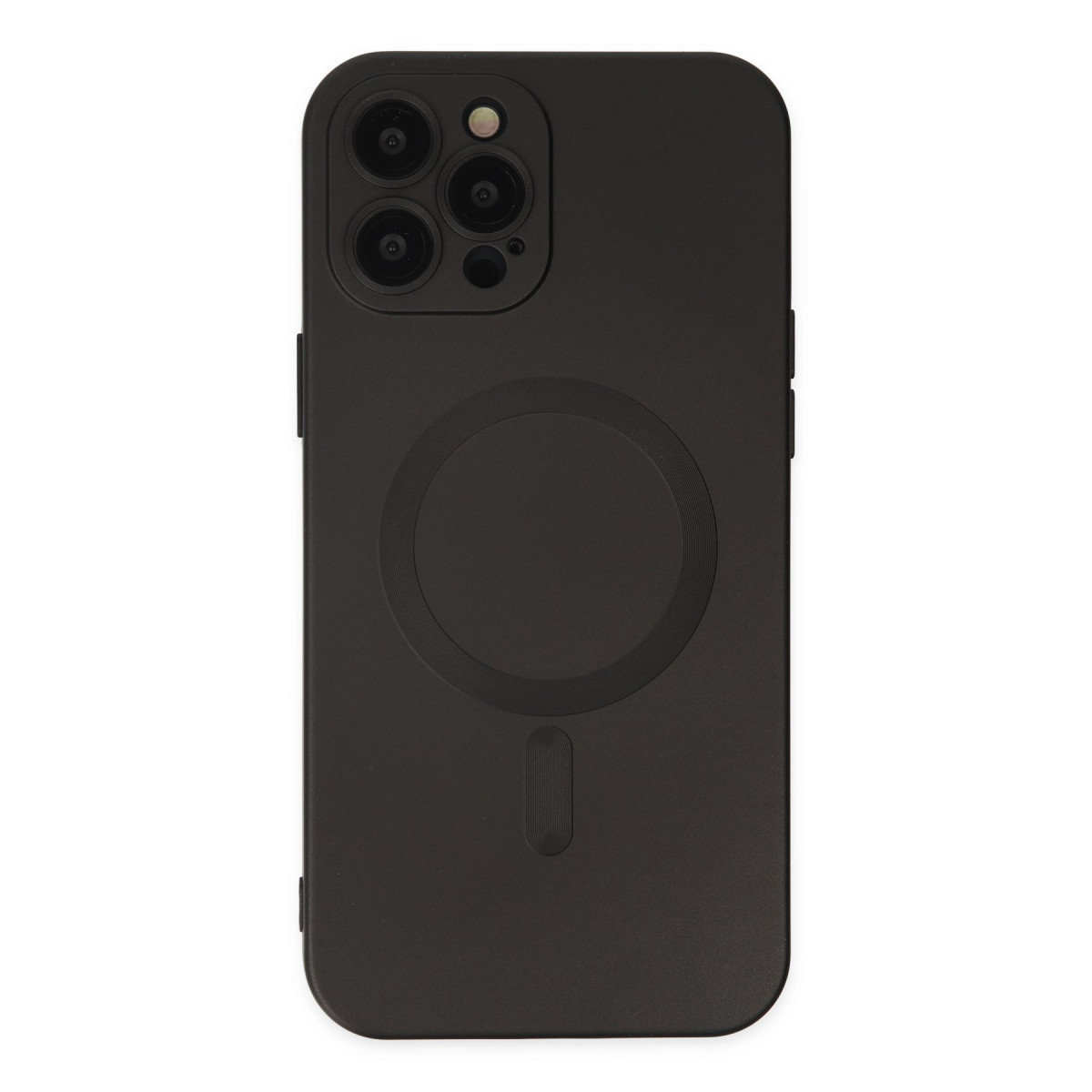 Newface Apple iPhone 12 Pro Max Kılıf Moshi Lens Magneticsafe Silikon - Siyah — görsel 11