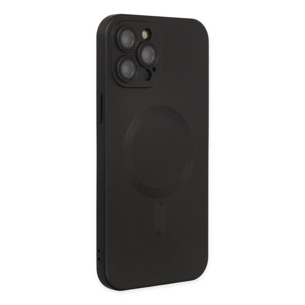 Newface Apple iPhone 12 Pro Max Kılıf Moshi Lens Magneticsafe Silikon - Siyah — görsel 12