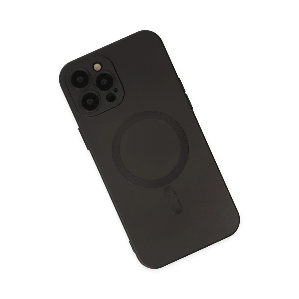 Newface Apple iPhone 12 Pro Max Kılıf Moshi Lens Magneticsafe Silikon - Siyah — görsel 8