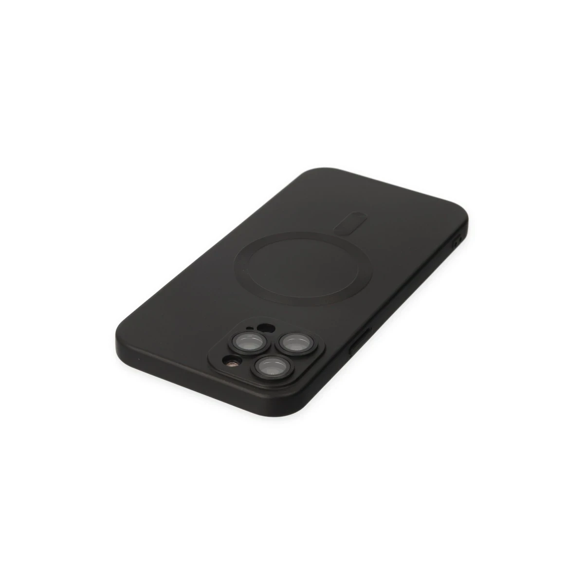 Newface Apple iPhone 12 Pro Max Kılıf Moshi Lens Magneticsafe Silikon - Siyah — görsel 9