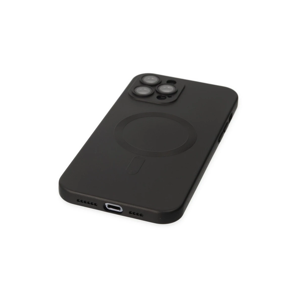 Newface Apple iPhone 12 Pro Max Kılıf Moshi Lens Magneticsafe Silikon - Siyah — görsel 10