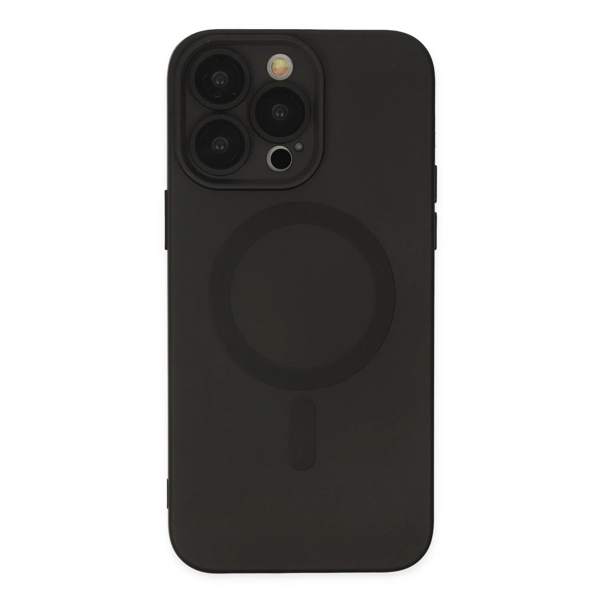 Newface Apple iPhone 13 Pro Max Kılıf Moshi Lens Magneticsafe Silikon - Siyah — görsel 6
