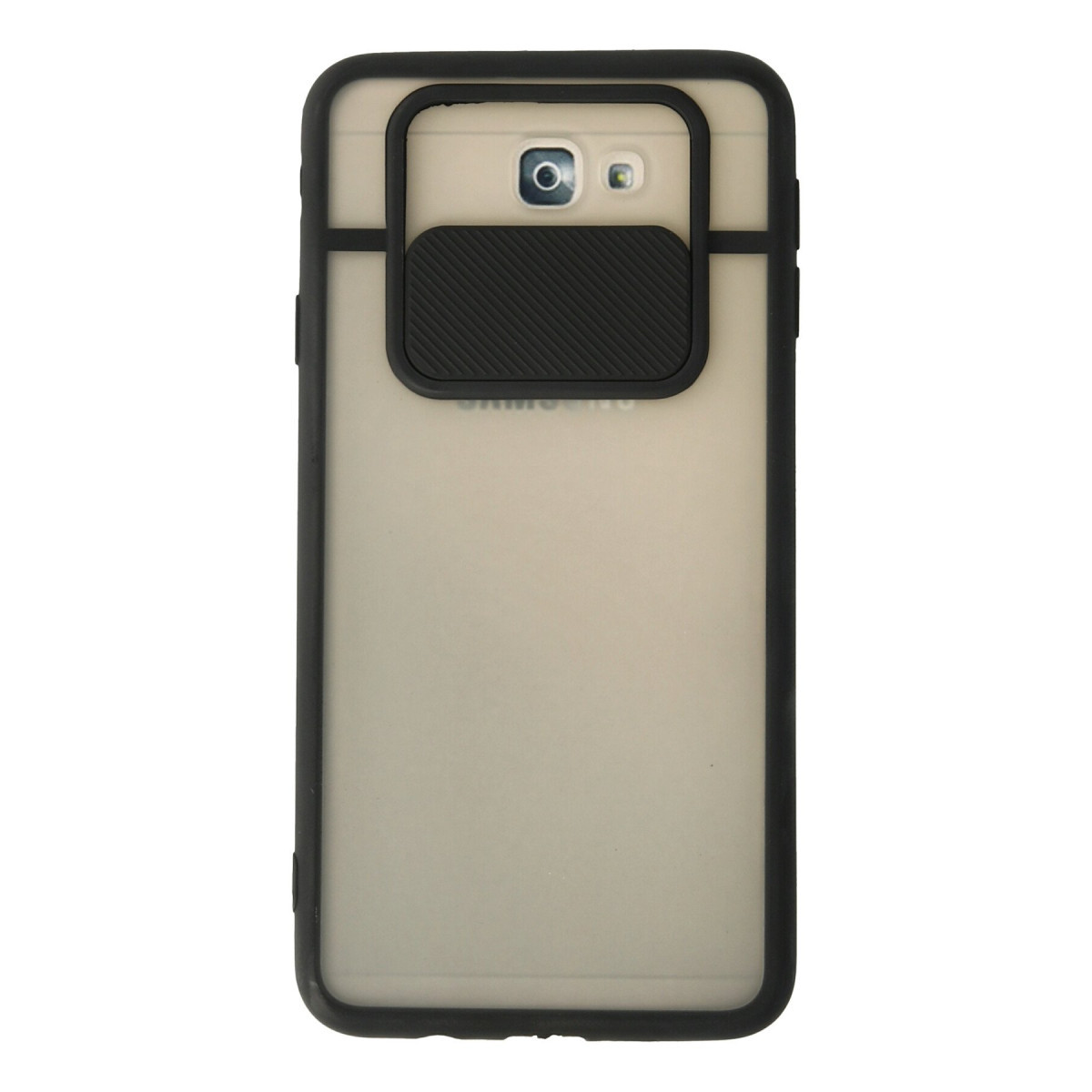 Newface Samsung Galaxy J7 Prime Kılıf Palm Buzlu Kamera Sürgülü Silikon - Siyah — görsel 7
