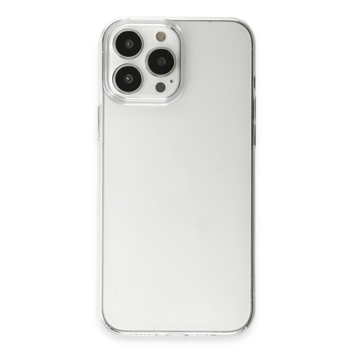 Newface Apple iPhone 15 Pro Max Kılıf Pc Sert Şeffaf Kapak - Şeffaf — görsel 8