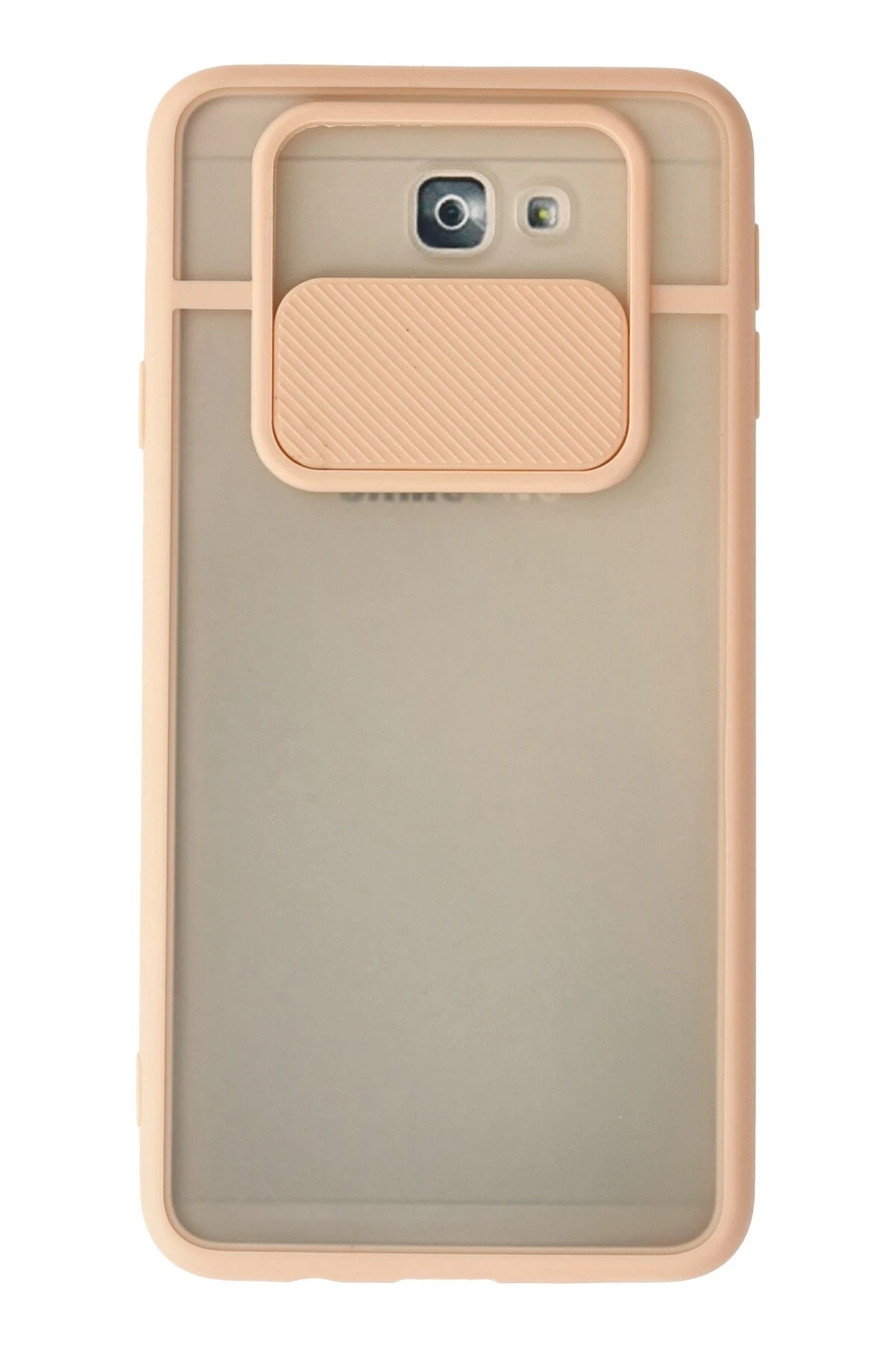 Newface Samsung Galaxy J7 Prime Kılıf Palm Buzlu Kamera Sürgülü Silikon - Pembe