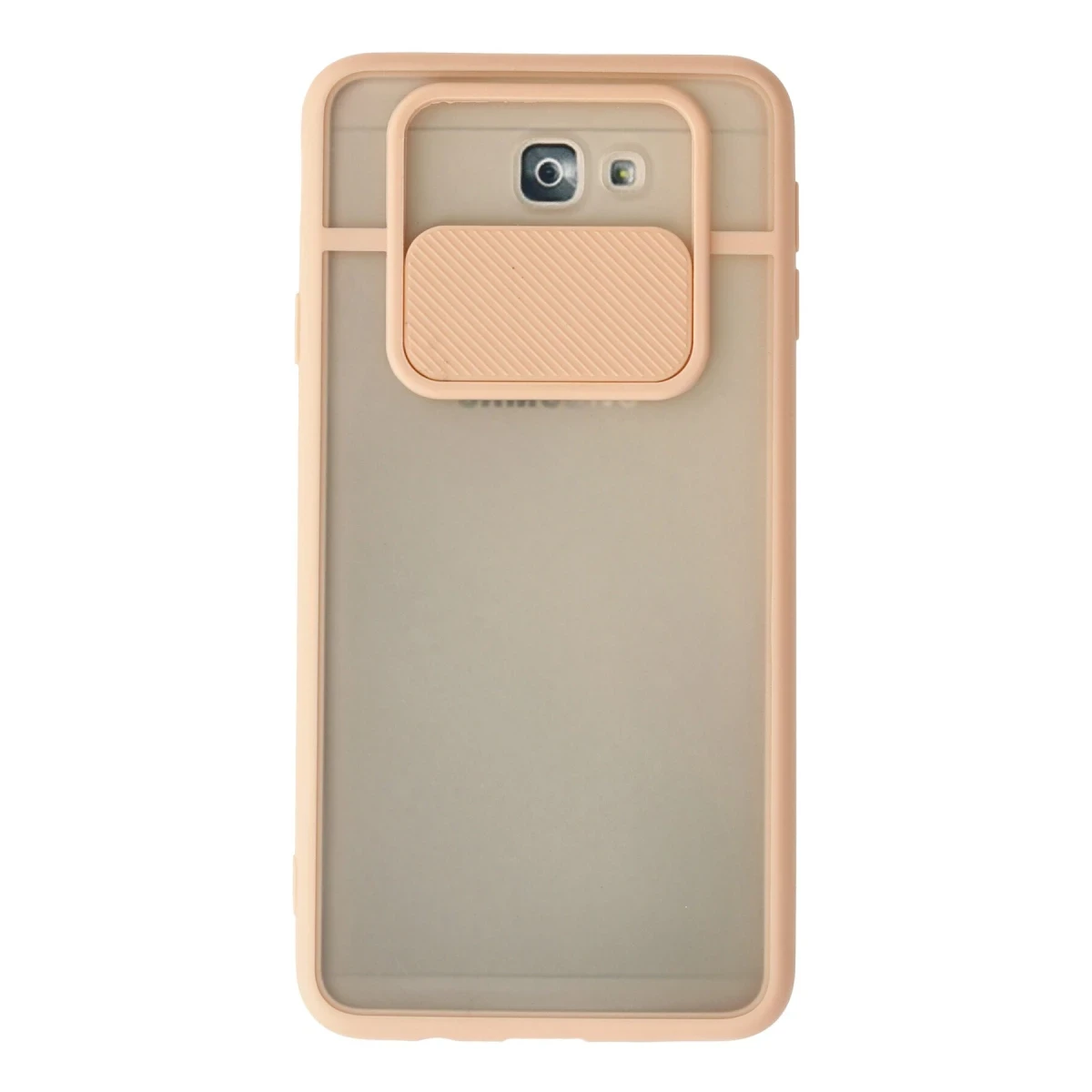 Newface Samsung Galaxy J7 Prime Kılıf Palm Buzlu Kamera Sürgülü Silikon - Pembe