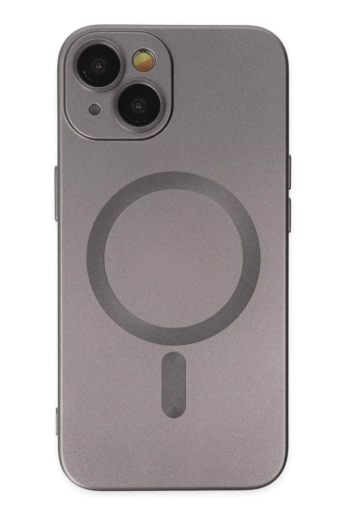 Newface Apple iPhone 14 Kılıf Moshi Lens Magneticsafe Silikon - Füme