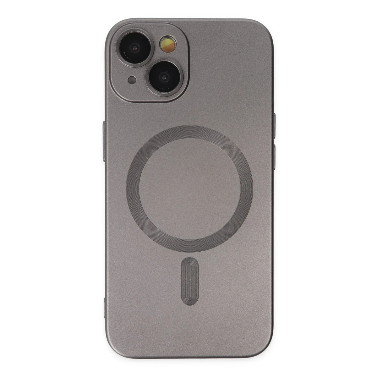 Newface Apple iPhone 14 Kılıf Moshi Lens Magneticsafe Silikon - Füme — görsel 6