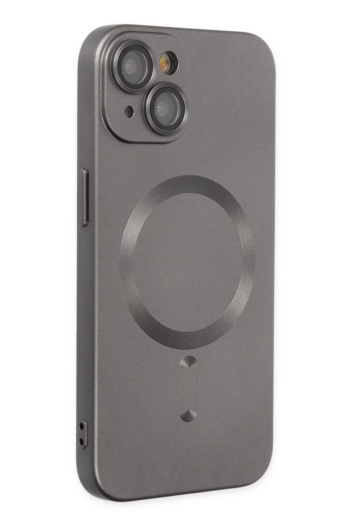 Newface Apple iPhone 14 Kılıf Moshi Lens Magneticsafe Silikon - Füme — görsel 2