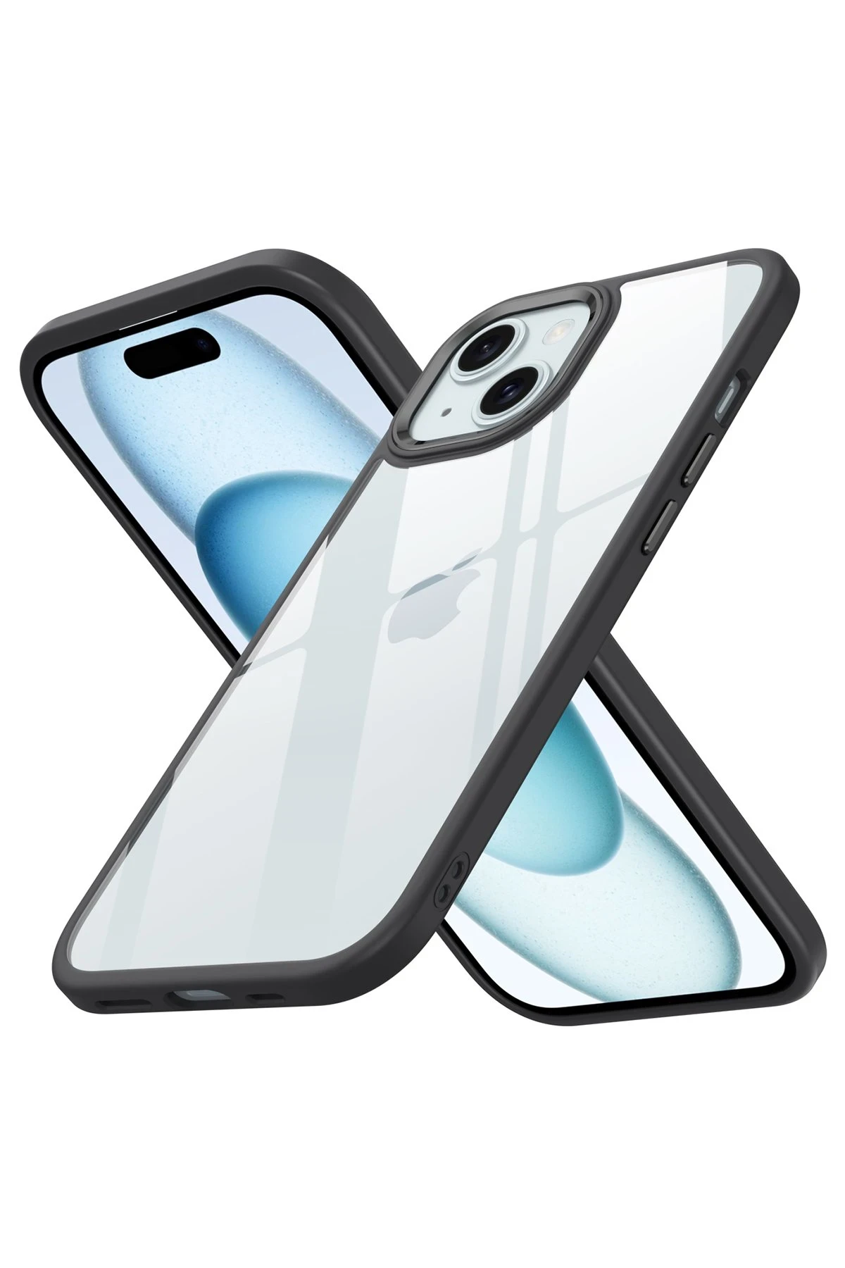 Newface Apple iPhone 15 Kılıf Power Silikon - Siyah