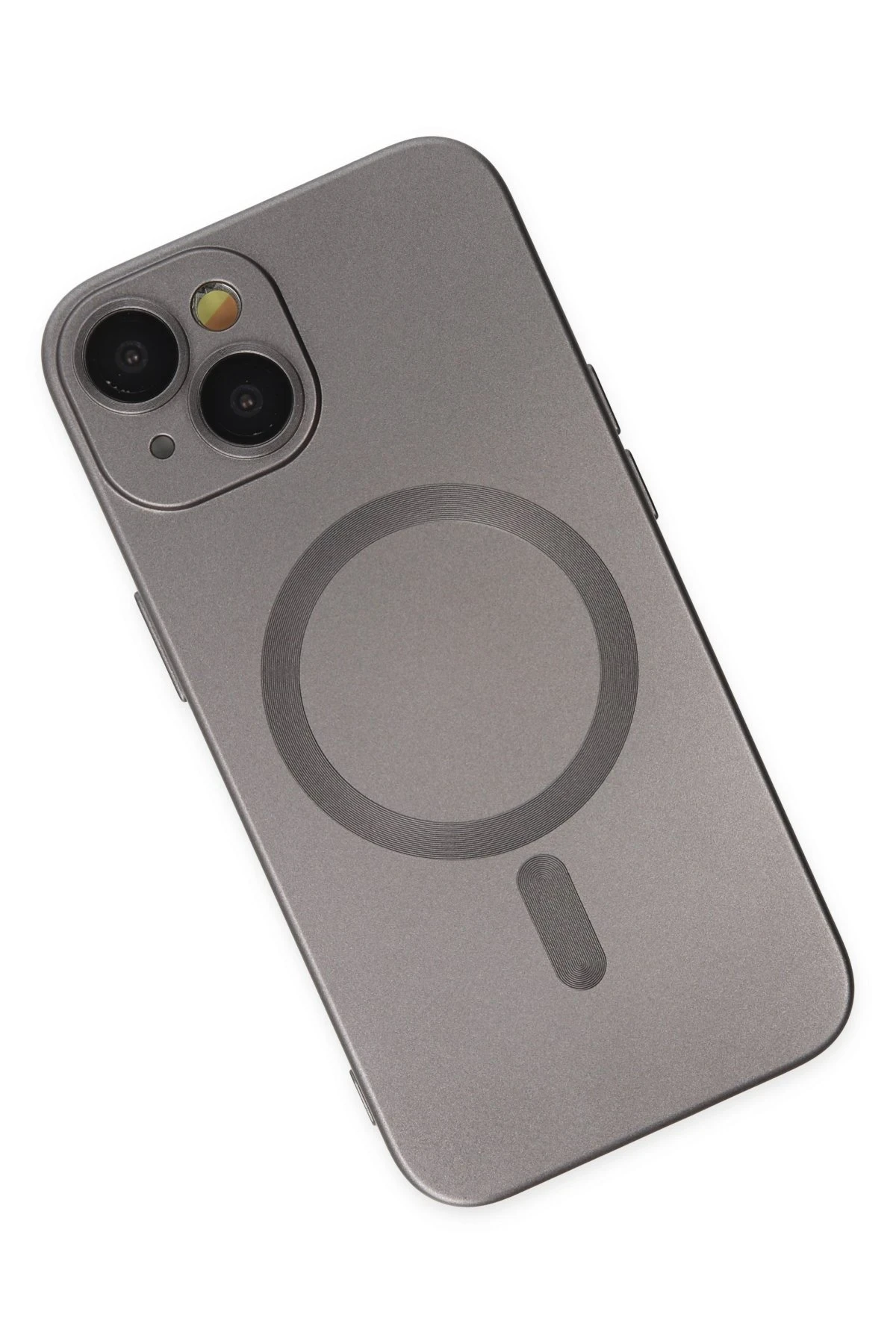 Newface Apple iPhone 14 Kılıf Moshi Lens Magneticsafe Silikon - Füme — görsel 3
