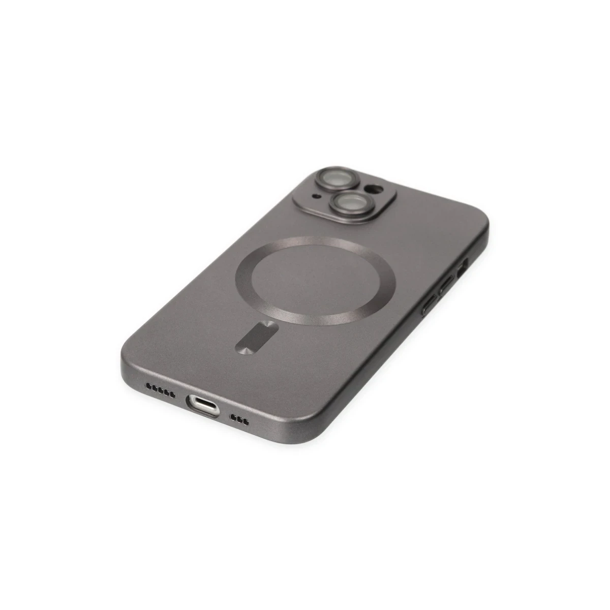 Newface Apple iPhone 14 Kılıf Moshi Lens Magneticsafe Silikon - Füme — görsel 10