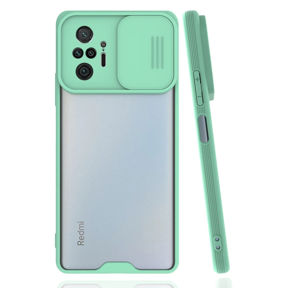 Newface Xiaomi Redmi Note 10 Pro Kılıf Platin Kamera Koruma Silikon - Açık Yeşil — görsel 2