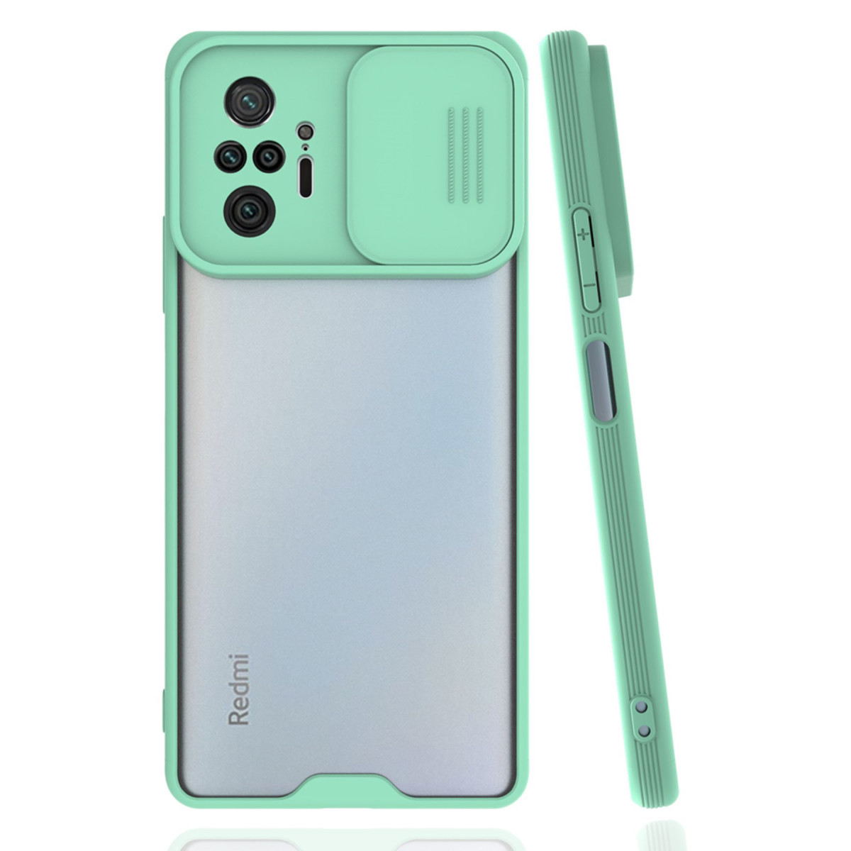 Newface Xiaomi Redmi Note 10 Pro Kılıf Platin Kamera Koruma Silikon - Açık Yeşil — görsel 3