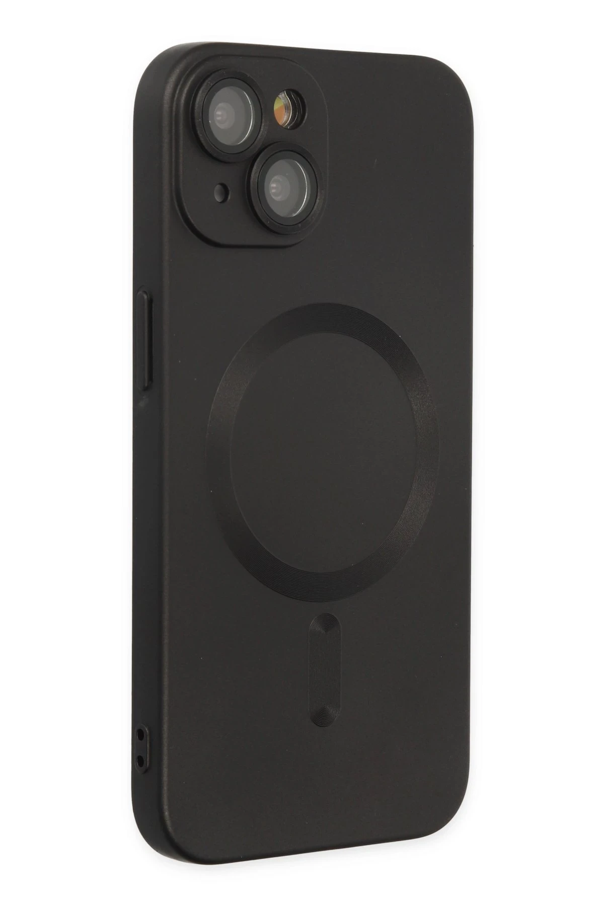 Newface iPhone 14 Plus Kılıf Moshi Lens Magneticsafe Silikon - Siyah