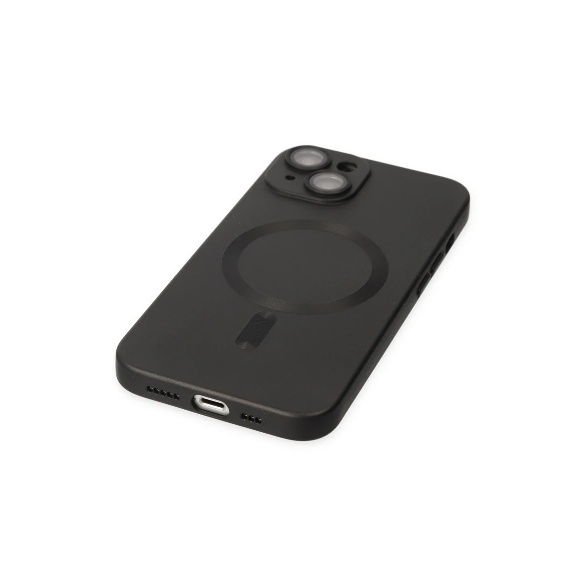 Newface Apple iPhone 14 Plus Kılıf Moshi Lens Magneticsafe Silikon - Siyah — görsel 9